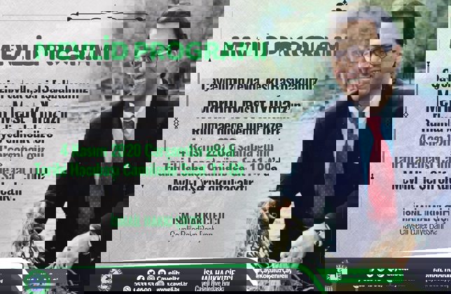 MERHUM BAŞBAKANIMIZ İÇİN MEVLİD-İ ŞERİF PROGRAMI DÜZENLENECEK